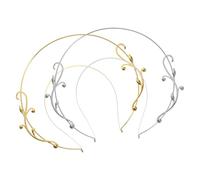 VICASKY Lot De 2 Bandeaux Élégants En Alliage Antique, Taille Unique, Coiffe De Mode Fine Et Légère, Pour Femmes, Festivals Cosplay Soirées Costumées, Accessoires Cheveux Vintage