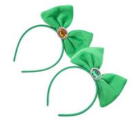 VICASKY Lot de 2 bandeaux irlandais St Patricks Day - Accessoires de cheveux tendance - Pour la Saint Patrick - Barrette à cheveux - Bandeau vert