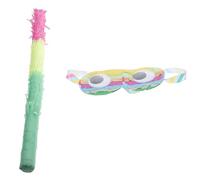 VICASKY Lot de 2 Bâtonnets de Piñata Multicolores avec Masque, Accessoires de Fête Légers pour Anniversaire, Jouets Amusants pour Garçon et Filles, Fournitures de Jeux et Divertissement