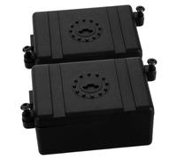 VICASKY Lot de 2 boîtes à appareils électroniques - Contrôleur RC et récepteur - Boîtier pour émetteur RC - Mallette en plastique noir