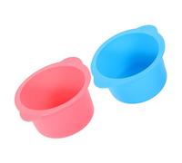 VICASKY Lot de 2 bols mélangeurs de film de beauté - Pot de cire dure professionnel - Chauffe-cire en silicone - Chauffe-cire en silicone - Pot d'épilateur en gel de silice