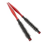 VICASKY Lot De 2 Brosses à Cheveux Coiffantes En Bois Rouge Taille 10 Et 12 Brosses à Cheveux Pour Femmes Et Hommes Légères Pour Brushing Et Séchage Adaptées Au Massage Du Cuir Chevelu