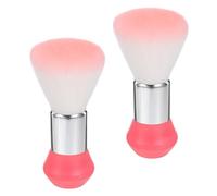 VICASKY Lot de 2 Brosses à Cou pour Coiffeur Plumeau Doux Rose 14,5 X 8,4 Cm Brosse de Nettoyage pour Coupe de Cheveux et Dépoussiérage Professionnel Outil Polyvalent pour Salon