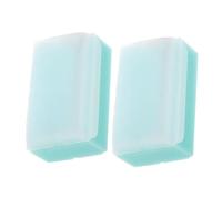 VICASKY Lot de 2 Brosses Éponge Sensorielles Vertes pour Bain Bébé Brosse Douce pour Cuir Chevelu Massage Tactile Éponge de Bain Réutilisable pour Éveil Sensoriel -Né