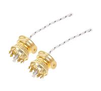 VICASKY Lot de 2 Brûleurs Métalliques pour Lampe à Pétrole avec Mèche Intégrée Pièces Détachées Vintage en Alliage de Zinc Accessoires de Rechange pour Lampe à Huile Réparation et