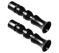 VICASKY Lot de 2 Buses de Sortie pour Aquarium 20 MM en Plastique Noir Bec de Canard Plat Réglable Buse de Retour D’Eau Silencieuse Compatible Eau Douce et Eau de Mer Circulation