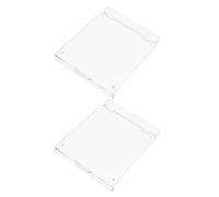 VICASKY Lot de 2 Caches Transparents pour Panneau de Climatisation Central Type 86, Protection Murale Anti-poussière pour Thermostat, Couvercle de Verrouillage en Plastique, Usage