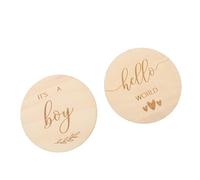 VICASKY Lot de 2 cartes pour bébé en bois - Accessoires photo souvenirs pour la croissance des nouveau-nés