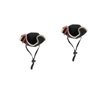 VICASKY Lot De 2 Chapeaux pour Chien Casquette De Pirate Chapeau pour Fête Chapeau pour Chat Bleu Marine Déguisement De Pirate pour Chien Casquette De pour Animal