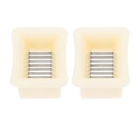 VICASKY Lot de 2 Coupe-Haricots en Plastique Beige Trancheuse à Haricots Compacte Ustensile la Cuisine Manuel pour Découpe Rapide et Facile des Haricots Verts Accessoire Pratique pour