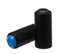 VICASKY Lot de 2 Couvercles Batterie Micro en Plastique Noir et Bleu, Manchons de Poignée pour Microphones sans Fil Compatibles Pgx2/slx2/pg58/beta58, Protection Solide et Portable