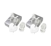 VICASKY Lot de 2 décorations en cristal en forme de croix pour cadeaux de baptême élégants - Cadeau de fête prénatale pour des occasions spéciales