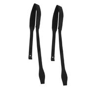 VICASKY Lot de 2 Dragonnes Noires pour Bâtons de Ski et Randonnée Sangle de Maintien Réglable en Nylon Solide Accessoire Extérieur Fatigue et Prévention des Pertes Adaptées aux