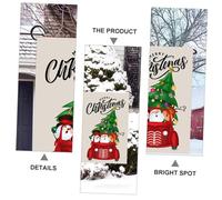 VICASKY Lot De 2 Drapeaux De Noël Pour Jardin Décorations Extérieures Bannières Et Banderoles De Noël Guirlandes Et