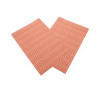 VICASKY Lot de 2 feuilles d'autocollants de papier peint pour maison de poupée - Design pierre rouge