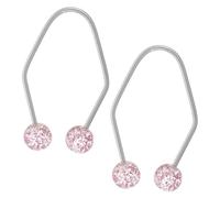 VICASKY Lot de 2 générateurs de fossettes pour le visage - Appareil d'entraînement des fossettes - Pour les joues - Appareil d'entraînement du visage - Perles d'imitation - Violet