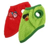 VICASKY Lot de 2 Gilets Chauds pour Lapin en Tissu Léger et Respirant Vêtements Portables pour Lapins Nains et Cochons d'Inde Accessoires Adaptés aux Activités d'Extérieur et Usage