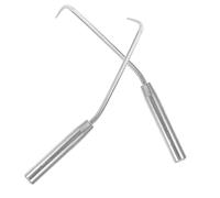 VICASKY Lot de 2 Hameçons de Nouage en Acier Massif pour Jardin, Outils de Ligature pour Plantes Grimpantes et Clôtures, Crochets 24 Cm Résistants pour Fixation Rapide et Sécurisée