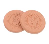 VICASKY Lot de 2 Humidificateurs en Terre Cuite Ronde Forme Feuille 3,7 Cm, Dispositifs de Contrôle de L'humidité pour Cave à Cigares, Maintien Constant de L’humidité et Cigare