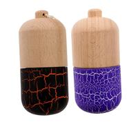 VICASKY Lot De 2 Jouets Éducatifs Kendama Pilule en Bois Colorée pour Garçon Et Filles, Coordination Œil-Main, Jeu Traditionnel Japonerie, Taille Standard, Adapté pour Anniversaire Et Vacances