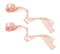 VICASKY Lot de 2 lacets en satin pour chaussures de ballet - Rubans colorés doux pour la décoration de chaussures pour les spectacles de danse - Pour tailles de chaussures - Facile à nouer
