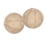 VICASKY Lot de 2 Lanternes D'intérieur Décoratives en Toile de Jute Naturelle, Réutilisables et Faciles à Suspendre, Décoration Rustique pour Fête D'anniversaire Cuisine