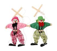 VICASKY Lot de 2 Marionnettes Pirates à Ficelles, Jouets Interactifs en Bois pour Enfants, Jeu Créatif D'intérieur