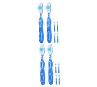 VICASKY Lot de 2 mini brosses à dents ergonomiques pour une utilisation en prison - Brosses à dents ménagères pratiques et durables pour une hygiène buccale efficace - 6 pièces x 2