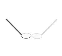VICASKY Lot de 2 Miroirs Ronds D'inspection pour Extensions de Cils, Miroir Grossissant Blanc et Noir, Outil de Maquillage Précis pour Vérification des Faux Cils, Accessoire Professionnel