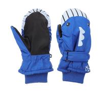 VICASKY Lot de 2 Moufles de Ski Imperméables pour Garçon et Filles Doublure Chaude et Épaisse Motif Dessin Animé Bleu Protection Le Froid pour Activités Hivernales et Conduite