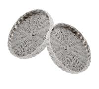 VICASKY Lot de 2 paniers à pain/fruits Paniers de rangement pour Tiny Homes Petites Maisons Petites Maisons Petite Maison de Jouets Accessoires de Maison de Poupée Panier de Rangement pour Tiny House