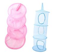VICASKY Lot de 2 paniers de rangement multifonctions en filet de séchage pour animaux en peluche - Filet pour chaussettes - Organiseur suspendu doux