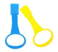 VICASKY Lot de 2 parcs avec anneau de traction - Anneaux pour bébé - Pour parc - Développement cognitif - Jouets éducatifs - Prise de courant - Dessous de verre - Anneaux de traction PP