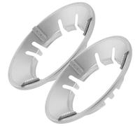 VICASKY Lot de 2 Pare-vent Universels pour Réchaud à Gaz, Couvre-brûleur 8 Trous en Acier, Support Antidérapant pour Poêles et Casseroles, Accessoire Cuisine Domestique