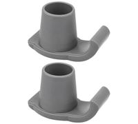 VICASKY Lot de 2 Patins de Ski Antidérapants en Matière Plastique Grise pour Déambulateur, Accessoires Robustes pour Personnes Âgées Garantissant Stabilité et Sécurité Lors la Marche