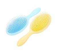 VICASKY Lot de 2 Peignes de Massage en Plastique Peigne Démêlant Brosse à Cheveux Pratique pour Cheveux Longs et Courts Massage Cuir Macaron