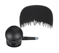 VICASKY Lot de 2 peignes en fibre avec fibre douce - Spray noir - Applicateur de poudre - Peigne décoloré - Vaporisateur de poudre - Flacon pulvérisateur en plastique