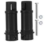 VICASKY Lot de 2 pièces de rechange pour poussette : manchon d'axe de | Adaptateur de support de roulette à grand trou, noir, robuste pour une marche silencieuse et sans bruit