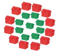 VICASKY Lot de 2 pièces d'échecs Maisons Recharge Jeux Jeu de société Planche de splendeur Hôtel Jeu de partitions Maisons supplémentaires Maisons de style Balles de rechange Maison miniature Cadeaux