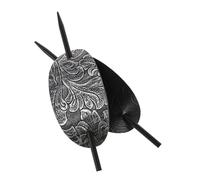 VICASKY Lot De 2 Pinces À Cheveux Rétro Pour Femmes En Pu Élégantes Design Européen Accessoires Pour Queue De Cheval