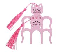 VICASKY Lot de 2 Pinces à Partitions en Métal Décoratives de Chat Rose, Accessoires pour Piano, Clips Maintien Pages Multifonctions pour Pupitre, Lecture et Organisation Musicale