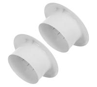 VICASKY Lot de 2 Plaques de Recouvrement Métalliques Encastrées pour Tête de Gicleur D’incendie 24 Mm, Couvercles de Plafond Blancs Résistants la Chaleur pour Système D’arrosage