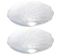 VICASKY Lot de 2 Plateaux Transparents pour Manucure Palette de Mélange pour Nail Art Palette de Couleurs DIY en Plastique Accessoires Beauté pour Salons et Photographie pour Vernis