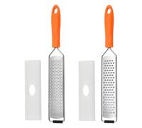 VICASKY Lot de 2 Râpes Cuisine en Acier Inoxydable 304, Râpe à Gros et Fin Grains pour Légumes, Fromage et Chocolat, Ustensiles Multifonctions pour Usage Domestique et Préparation