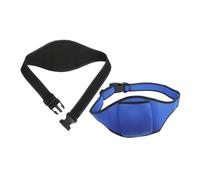 VICASKY Lot de 2 sacs de ceinture pour microphone, fitness, sangle de microphone aérobique, accessoires de fitness, microphone, sac de transport, sangle abdominale, sac de microphone en néoprène