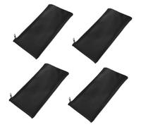 VICASKY Lot de 2 sacs de rangement pour microphone - Microphone filaire - Microphone sans fil - Accessoires de microphone - Support de microphone - Petit porte-microphone - Trousse à crayons, Noir x 4