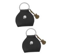 VICASKY Lot de 2 sacs pour médiators de guitare - Sac pour médiators de guitare - Sac de transport pour pickels de guitare - Sac de transport pour pickels d'instrument - Sac de transport en métal noir