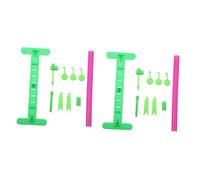 VICASKY Lot de 2 Sets de Anémomètres Girouette à Monter Soi-même, Scientifique Pédagogique en Plastique Résistant, Dispositif Expérimental Éducatif pour Garçon et Filles, Kit D’expérience