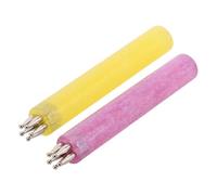 VICASKY Lot de 2 Stylos à Points pour Nail Art de Pétale de Fleur, Couleur Jaune et Violet, Outil Précis pour Manucure Artistique, pour Créations DIY et Usage Salon Professionnel
