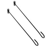 VICASKY Lot de 2 Supports de Drapeau en Métal pour Boîte aux Lettres Jardin Support Horizontal pour Poteau Extérieur Fixation Décorative Résistante aux Intempéries Accessoires